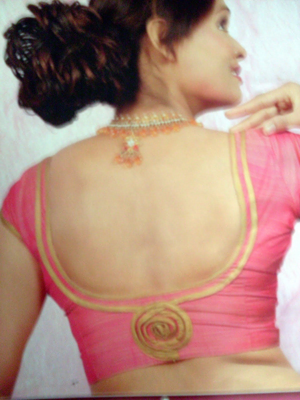 Latest blouse back neck designs